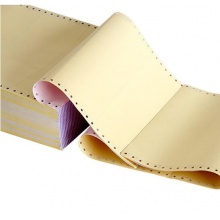 得力（deli）珊瑚海彩色电脑打印纸S241-3-1/2C三层二等分80列(不撕边 色序：白红黄 1000页/箱) 