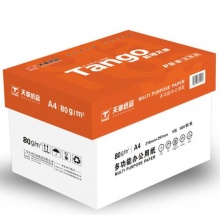 天章 (TANGO) 新橙天章A4 复印纸 80g 500张/包 5包/箱 